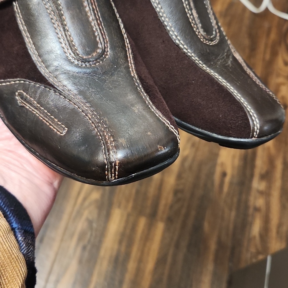 Naturalizer Dark Brown Leather Loafers Slip Ons Sz 6 1/2 - Picture 15 of 15